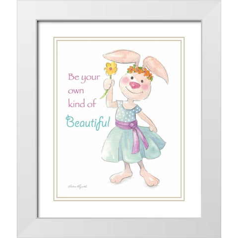 Beautiful White Modern Wood Framed Art Print with Double Matting by Reynolds, Barbara