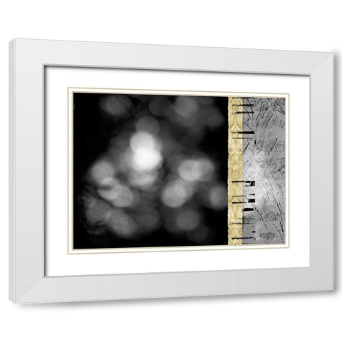 Path II White Modern Wood Framed Art Print with Double Matting by Studio 2
