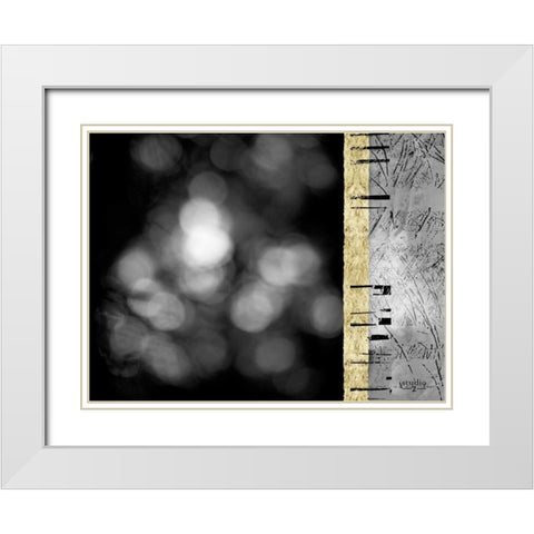 Path II White Modern Wood Framed Art Print with Double Matting by Studio 2