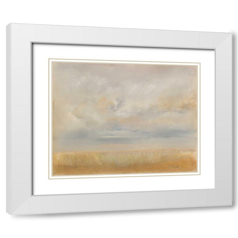 Summer White Modern Wood Framed Art Print with Double Matting by Sheler, Sammy