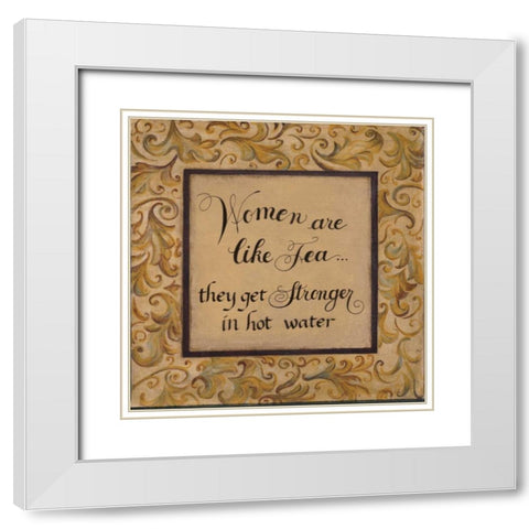 Women are Like White Modern Wood Framed Art Print with Double Matting by Smith, Pamela