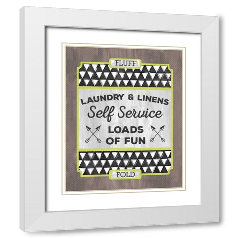 Laundry Linens White Modern Wood Framed Art Print with Double Matting by Sta Teresa, Ashley