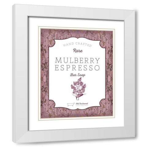Mulberry Soap White Modern Wood Framed Art Print with Double Matting by Sta Teresa, Ashley