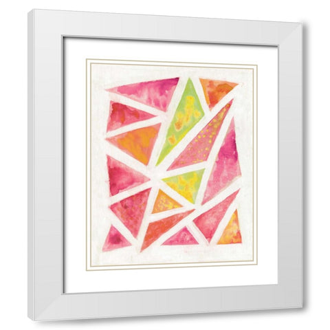 Happy Sunshine White Modern Wood Framed Art Print with Double Matting by Sta Teresa, Ashley