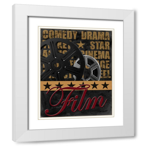 Film White Modern Wood Framed Art Print with Double Matting by Williams, Todd