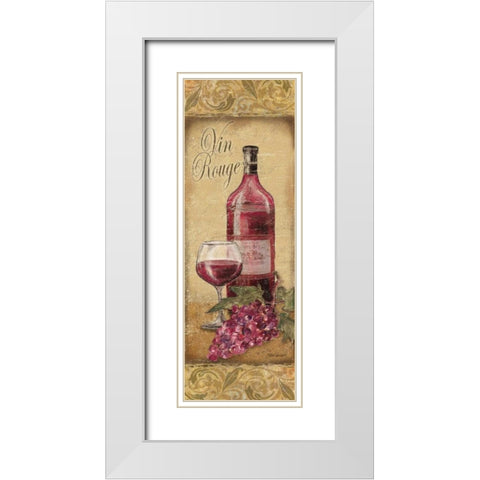 Vin Rouge White Modern Wood Framed Art Print with Double Matting by Williams, Todd