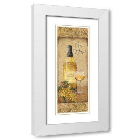 Vin Blanc White Modern Wood Framed Art Print with Double Matting by Williams, Todd