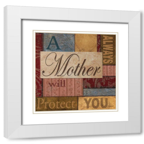Mother White Modern Wood Framed Art Print with Double Matting by Williams, Todd