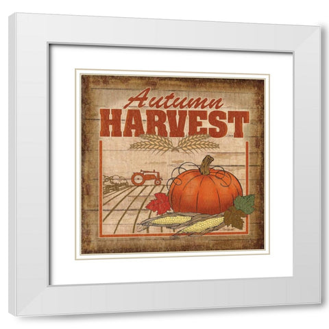 Nostalgic Harvest II White Modern Wood Framed Art Print with Double Matting by Williams, Todd
