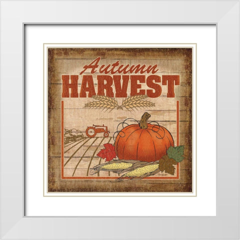 Nostalgic Harvest II White Modern Wood Framed Art Print with Double Matting by Williams, Todd