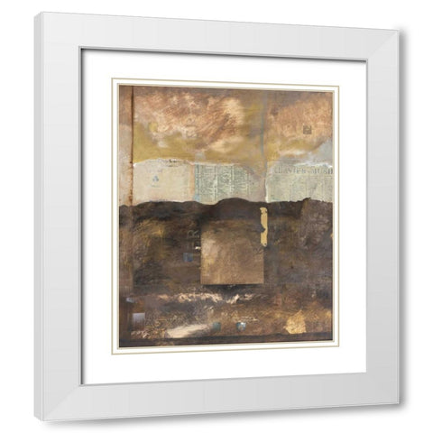 Nostalgia I White Modern Wood Framed Art Print with Double Matting by Verbeek