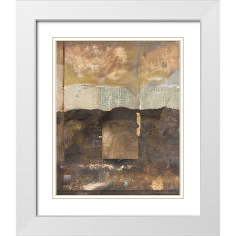 Nostalgia I White Modern Wood Framed Art Print with Double Matting by Verbeek