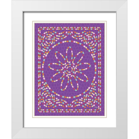 Macedonia Modern I White Modern Wood Framed Art Print with Double Matting by Woo, Teresa