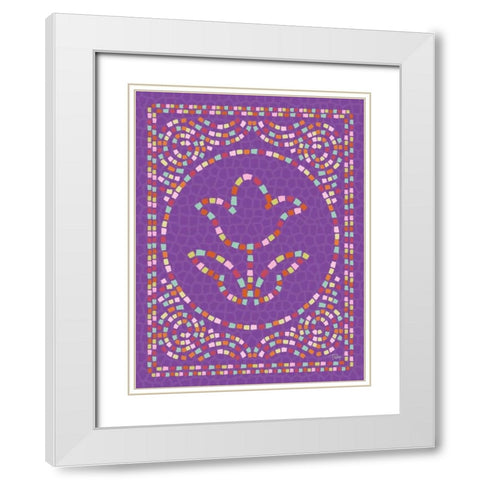 Macedonia Modern II White Modern Wood Framed Art Print with Double Matting by Woo, Teresa