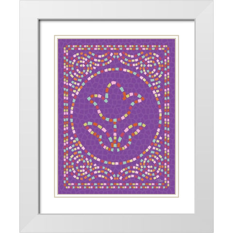 Macedonia Modern II White Modern Wood Framed Art Print with Double Matting by Woo, Teresa