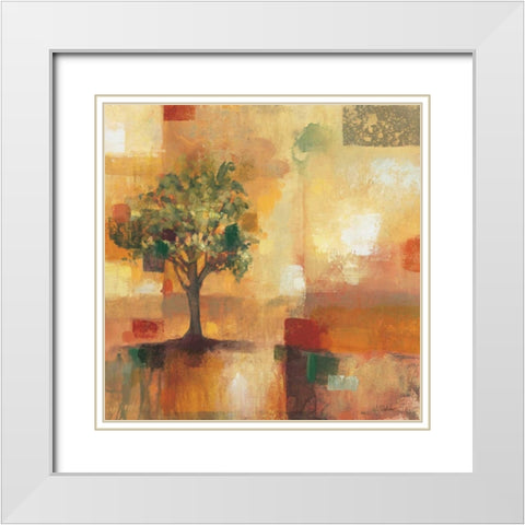 Harvest Light I White Modern Wood Framed Art Print with Double Matting by Werbelow, Selina