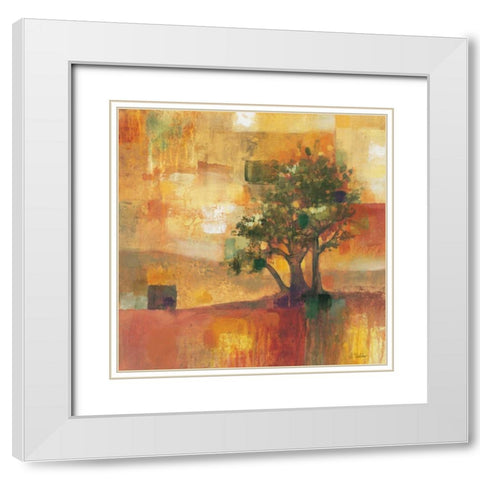 Harvest Light II White Modern Wood Framed Art Print with Double Matting by Werbelow, Selina