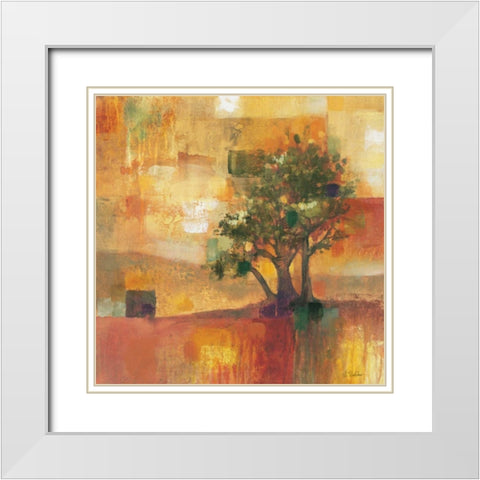 Harvest Light II White Modern Wood Framed Art Print with Double Matting by Werbelow, Selina