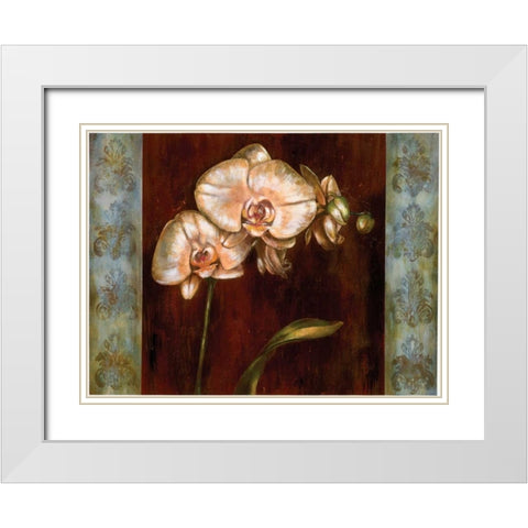 Greige I White Modern Wood Framed Art Print with Double Matting by Werbelow, Selina