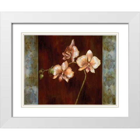 Greige II White Modern Wood Framed Art Print with Double Matting by Werbelow, Selina