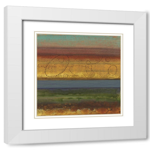 Bailando I White Modern Wood Framed Art Print with Double Matting by Werbelow, Selina