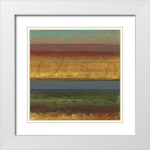 Bailando I White Modern Wood Framed Art Print with Double Matting by Werbelow, Selina