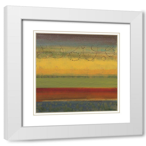Bailando II White Modern Wood Framed Art Print with Double Matting by Werbelow, Selina