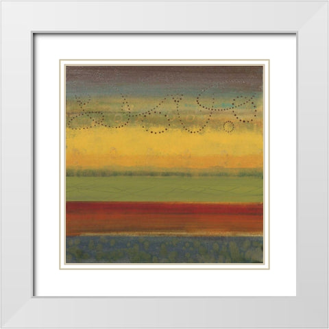 Bailando II White Modern Wood Framed Art Print with Double Matting by Werbelow, Selina