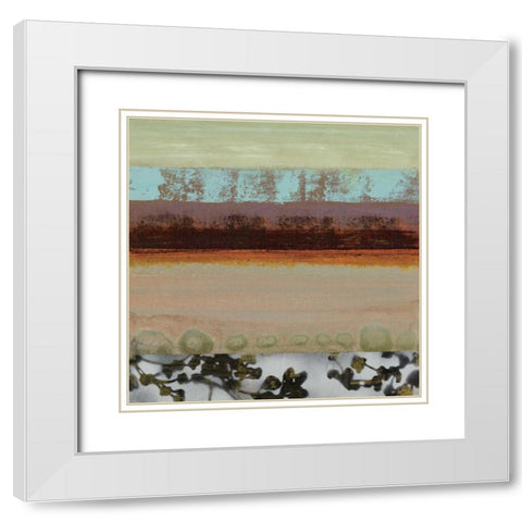 Elemental II White Modern Wood Framed Art Print with Double Matting by Werbelow, Selina