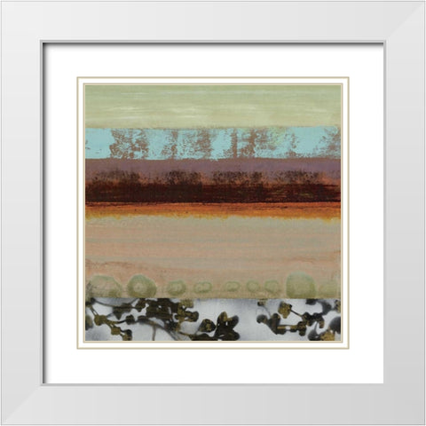 Elemental II White Modern Wood Framed Art Print with Double Matting by Werbelow, Selina