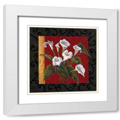 Classique I White Modern Wood Framed Art Print with Double Matting by Wacaster, Linda
