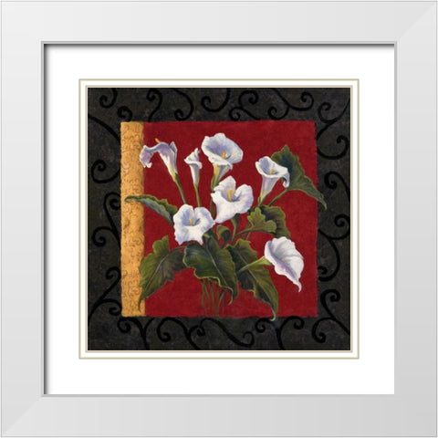 Classique I White Modern Wood Framed Art Print with Double Matting by Wacaster, Linda