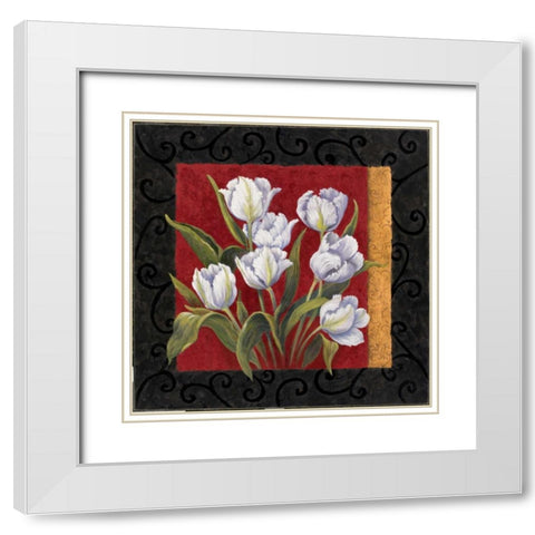 Classique II White Modern Wood Framed Art Print with Double Matting by Wacaster, Linda