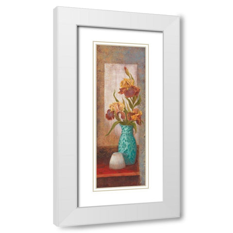 Spiced Jewels II White Modern Wood Framed Art Print with Double Matting by Wacaster, Linda