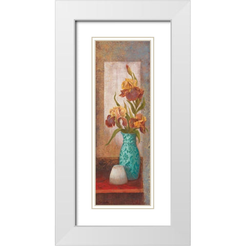 Spiced Jewels II White Modern Wood Framed Art Print with Double Matting by Wacaster, Linda