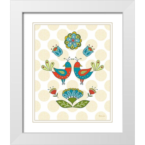 Dutch Treat I White Modern Wood Framed Art Print with Double Matting by White, Betz