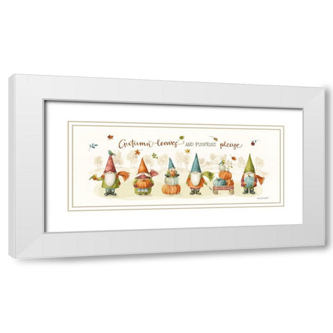 Pumpkin Patch VI White Modern Wood Framed Art Print with Double Matting by Audit, Lisa