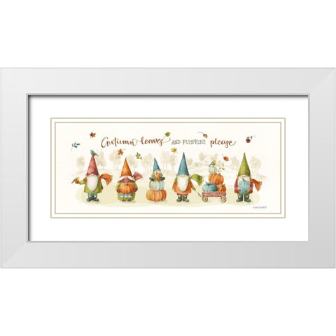 Pumpkin Patch VI White Modern Wood Framed Art Print with Double Matting by Audit, Lisa