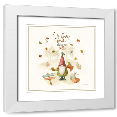 Pumpkin Patch X White Modern Wood Framed Art Print with Double Matting by Audit, Lisa