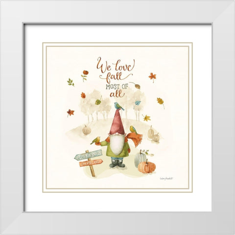 Pumpkin Patch X White Modern Wood Framed Art Print with Double Matting by Audit, Lisa