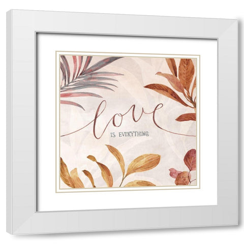 Terra 07 White Modern Wood Framed Art Print with Double Matting by Audit, Lisa