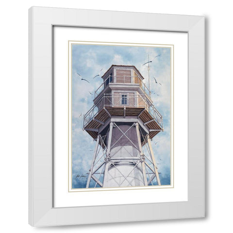 Hilton Head Rear Range - N.C. White Modern Wood Framed Art Print with Double Matting by Rizzo, Gene
