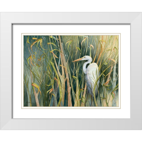 Afternoon Delight White Modern Wood Framed Art Print with Double Matting by Rizzo, Gene