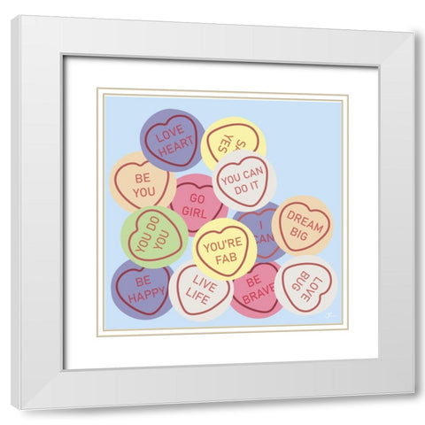 Youre Fab White Modern Wood Framed Art Print with Double Matting by Hollie, Jasmine