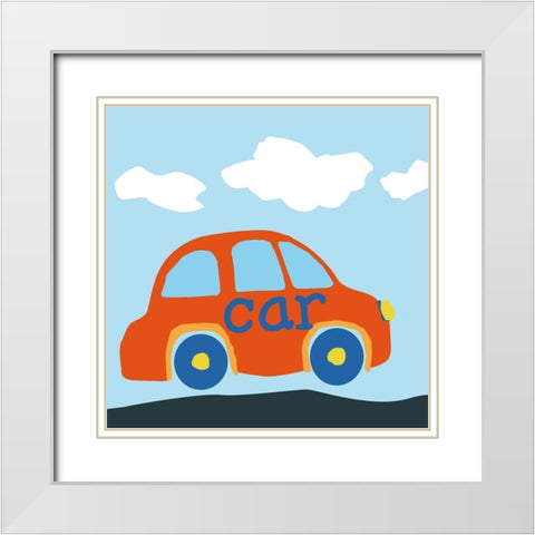 CAR BABA White Modern Wood Framed Art Print with Double Matting by Art Licensing Studio