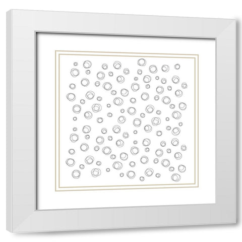 Aerial Spiros White Modern Wood Framed Art Print with Double Matting by Art Licensing Studio