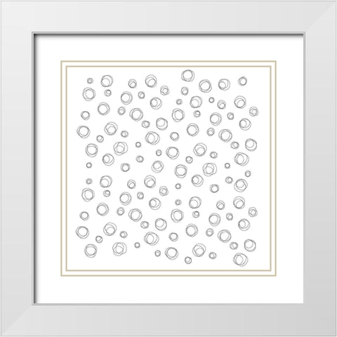Aerial Spiros White Modern Wood Framed Art Print with Double Matting by Art Licensing Studio