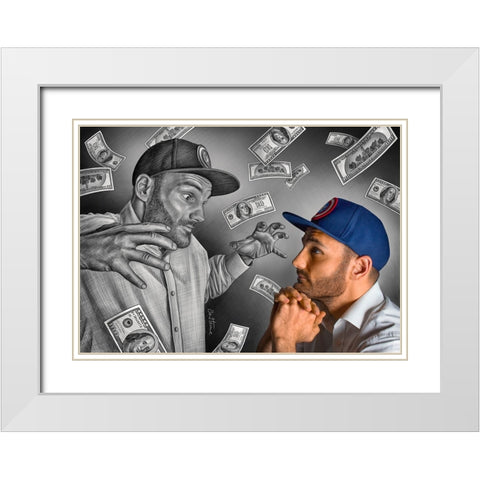 Pencil Vs Camera - Duo White Modern Wood Framed Art Print with Double Matting by Heine, Ben