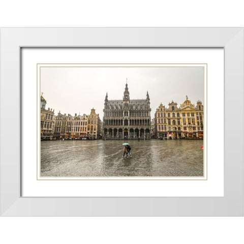 BEN08913 White Modern Wood Framed Art Print with Double Matting by Heine, Ben