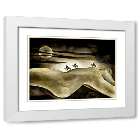 Discovery White Modern Wood Framed Art Print with Double Matting by Heine, Ben